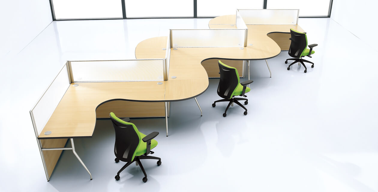  The INCH Desk Partition Panelmeets the demand for office minimalism and is the best option for creative industries.